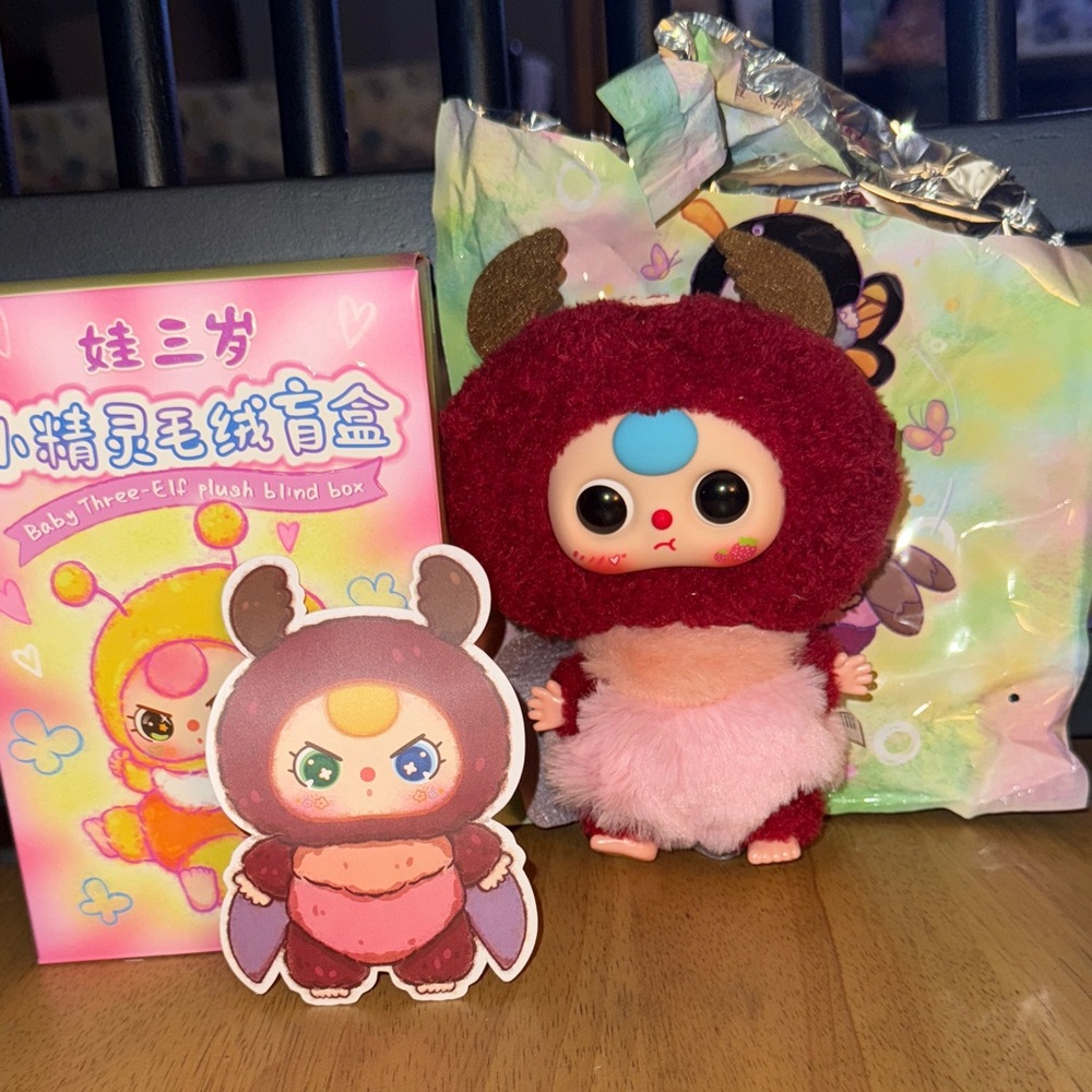 Baby Three Elf Plush Blind Box Beetle